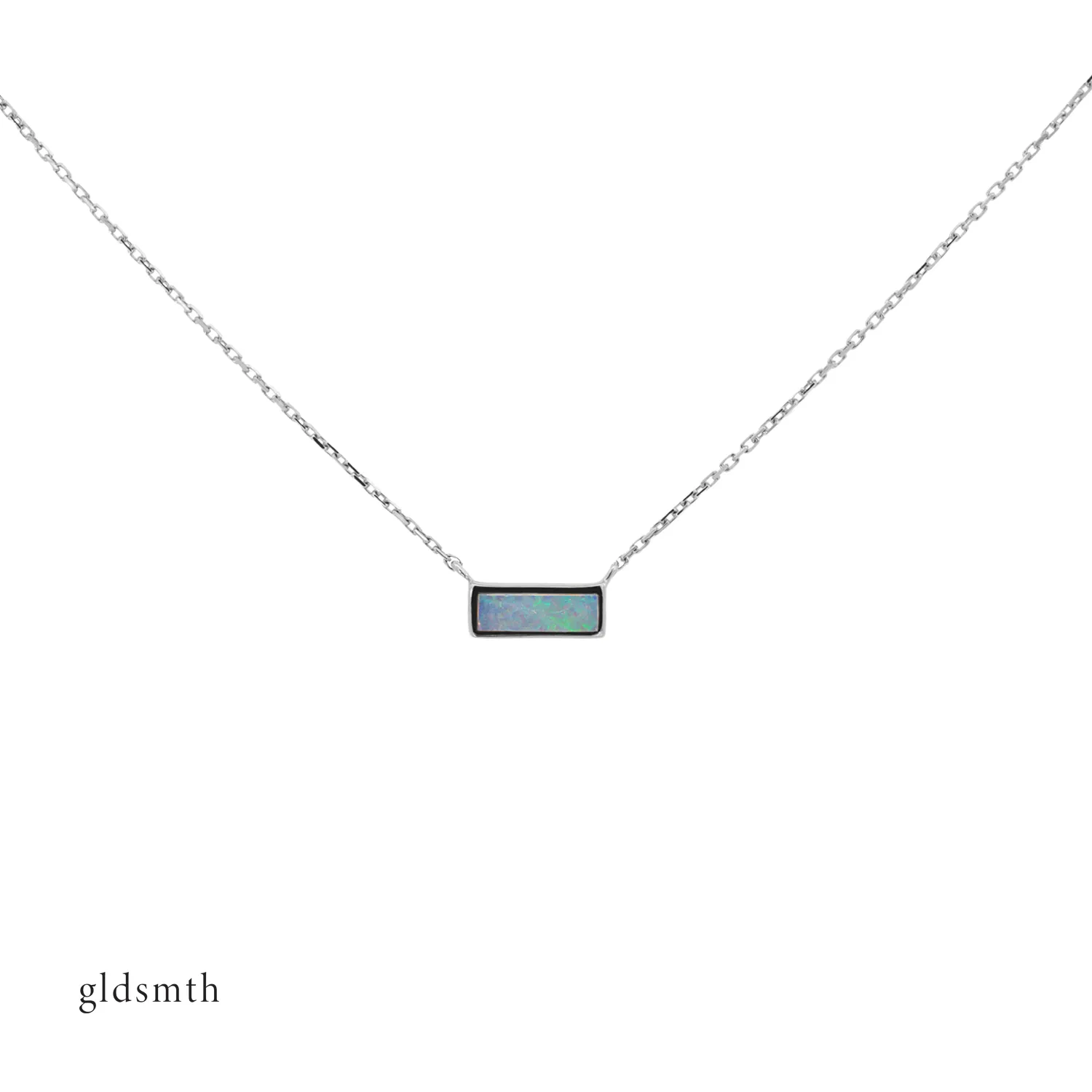 10k White Gold Helena Necklace