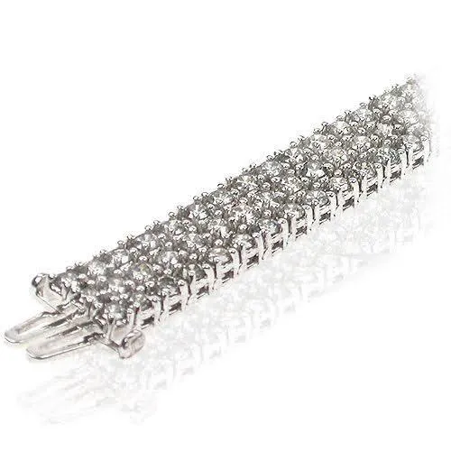 11.00-11.00 CT Round Cut Diamonds - Tennis Bracelet