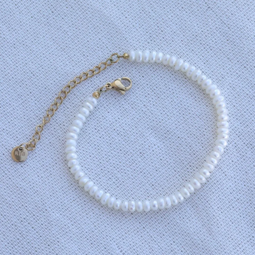 18k Gold-Filled Freshwater Pearl Bracelet - Bracelets for Women