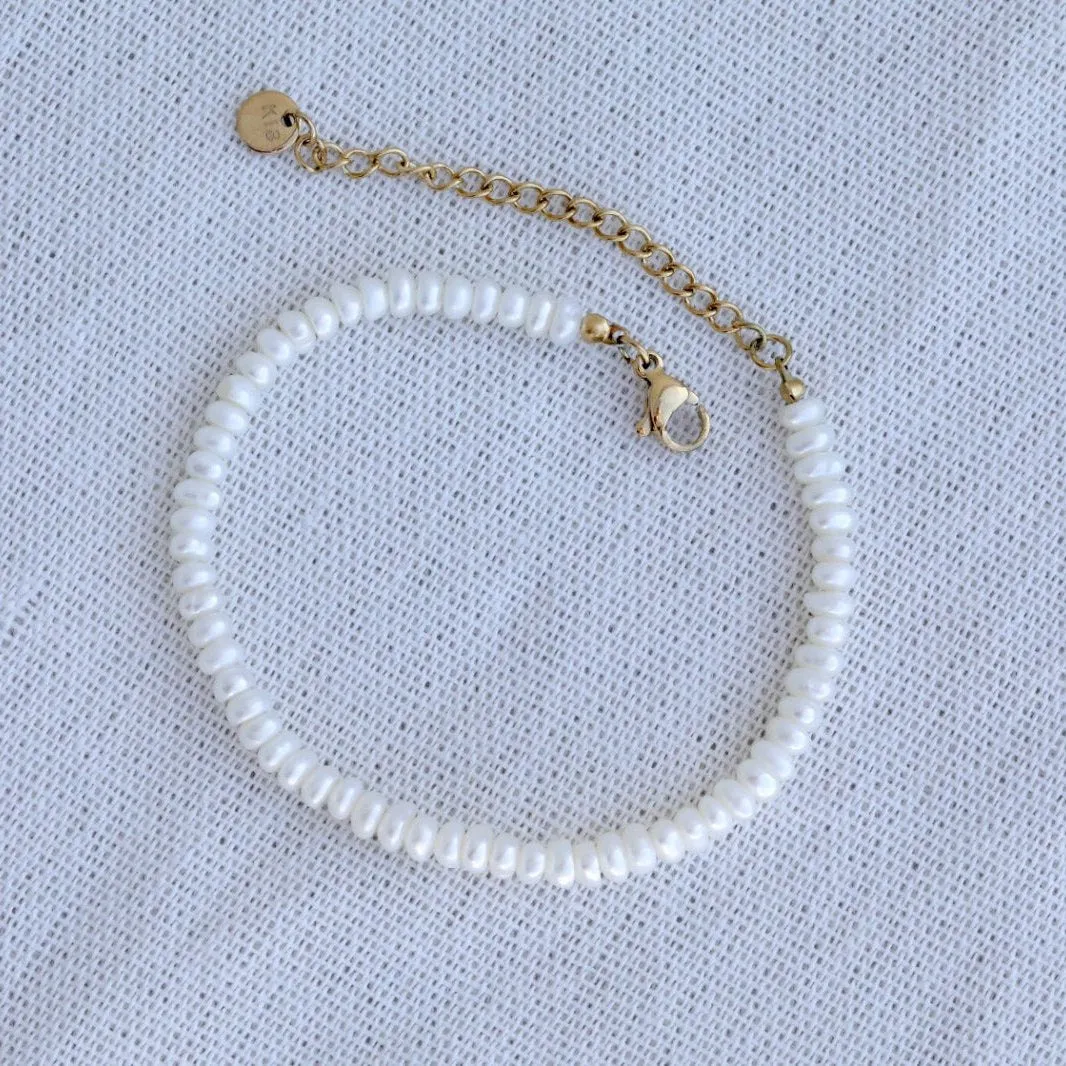 18k Gold-Filled Freshwater Pearl Bracelet - Bracelets for Women