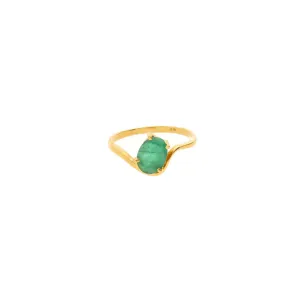 22K Gold Elite Emerald Ring