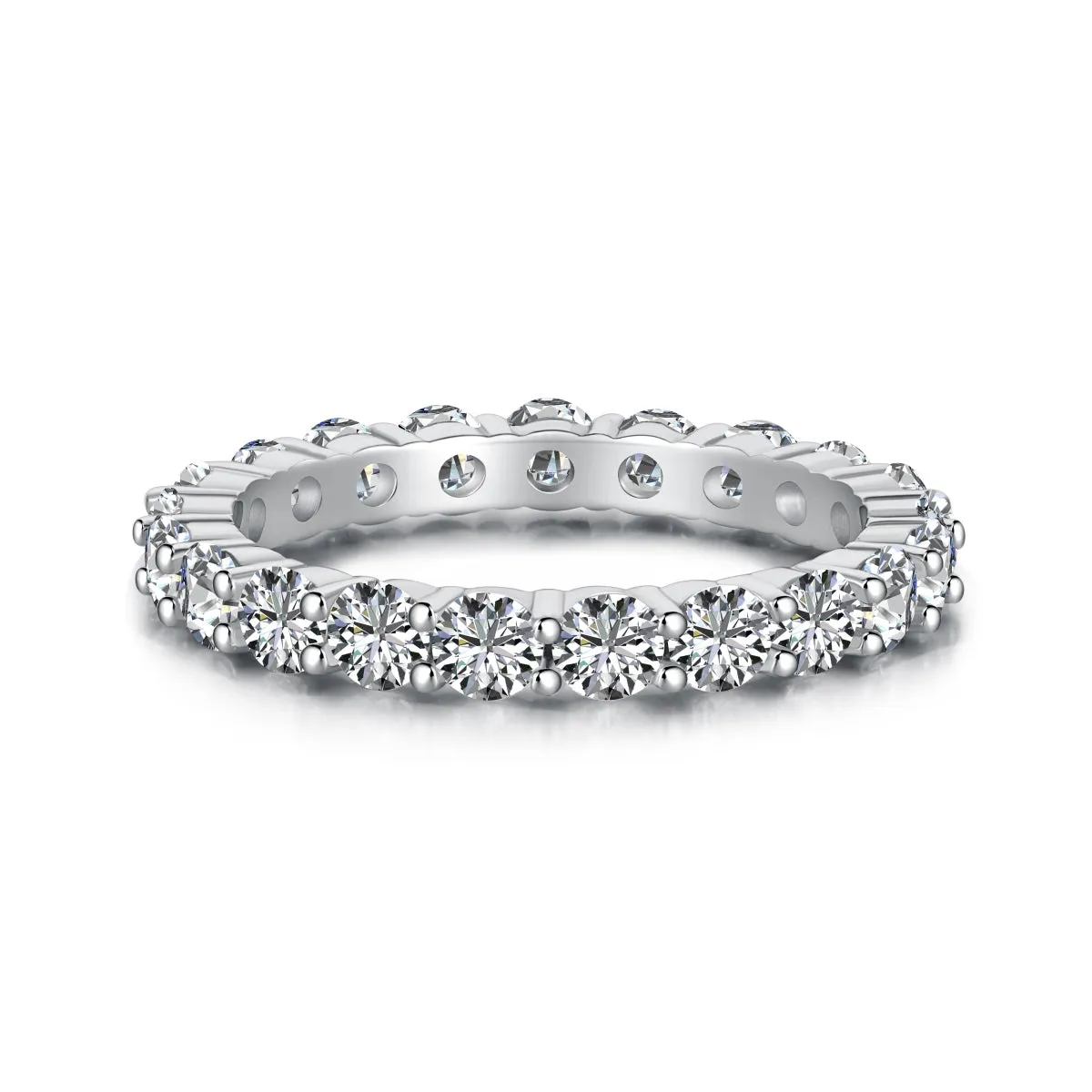 3mm Round Cut Full Eternity Ring