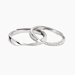 925 Sterling Silver Infinite Couple Rings