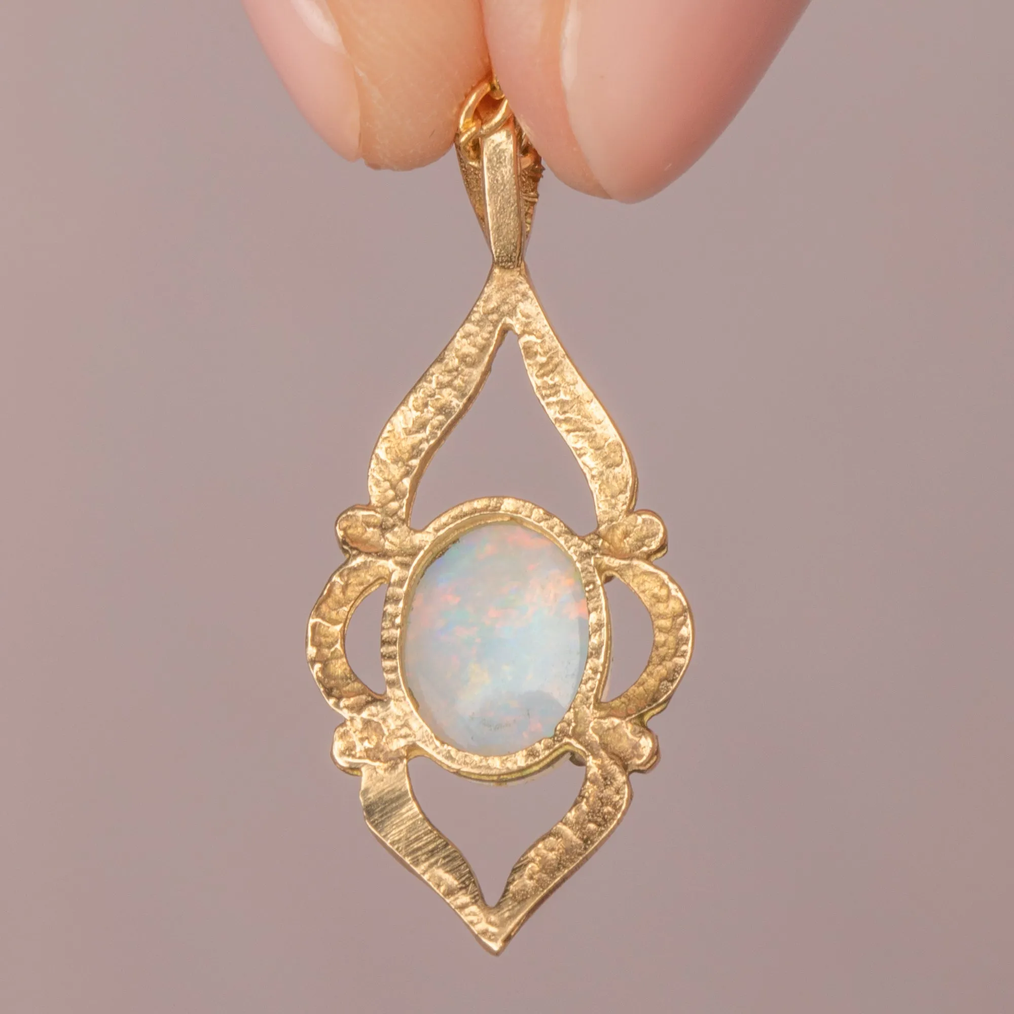 9ct Gold Opal Charm, 0.20ct