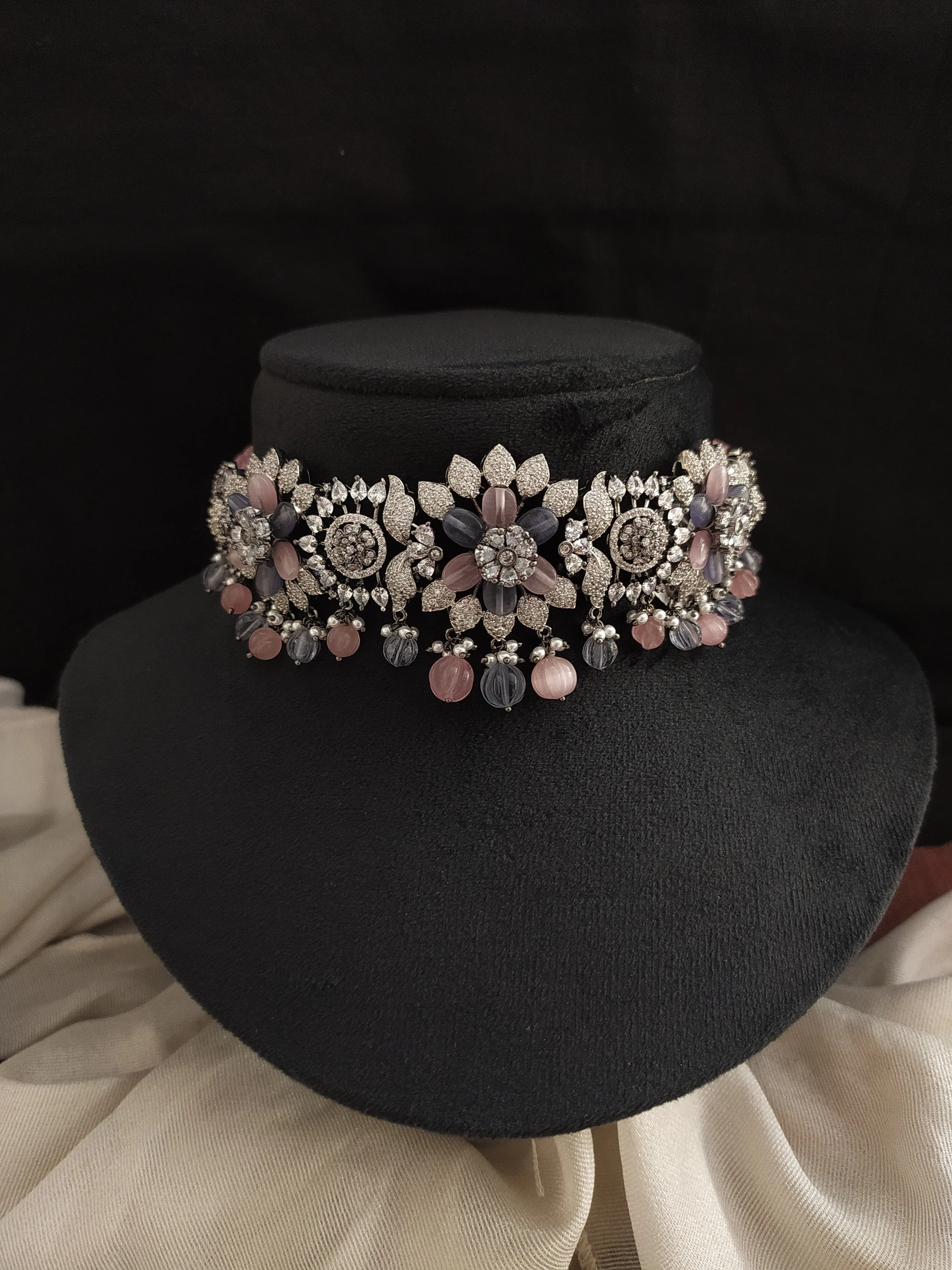 A Symphony of Romance With The Victorian Diamond Choker Set