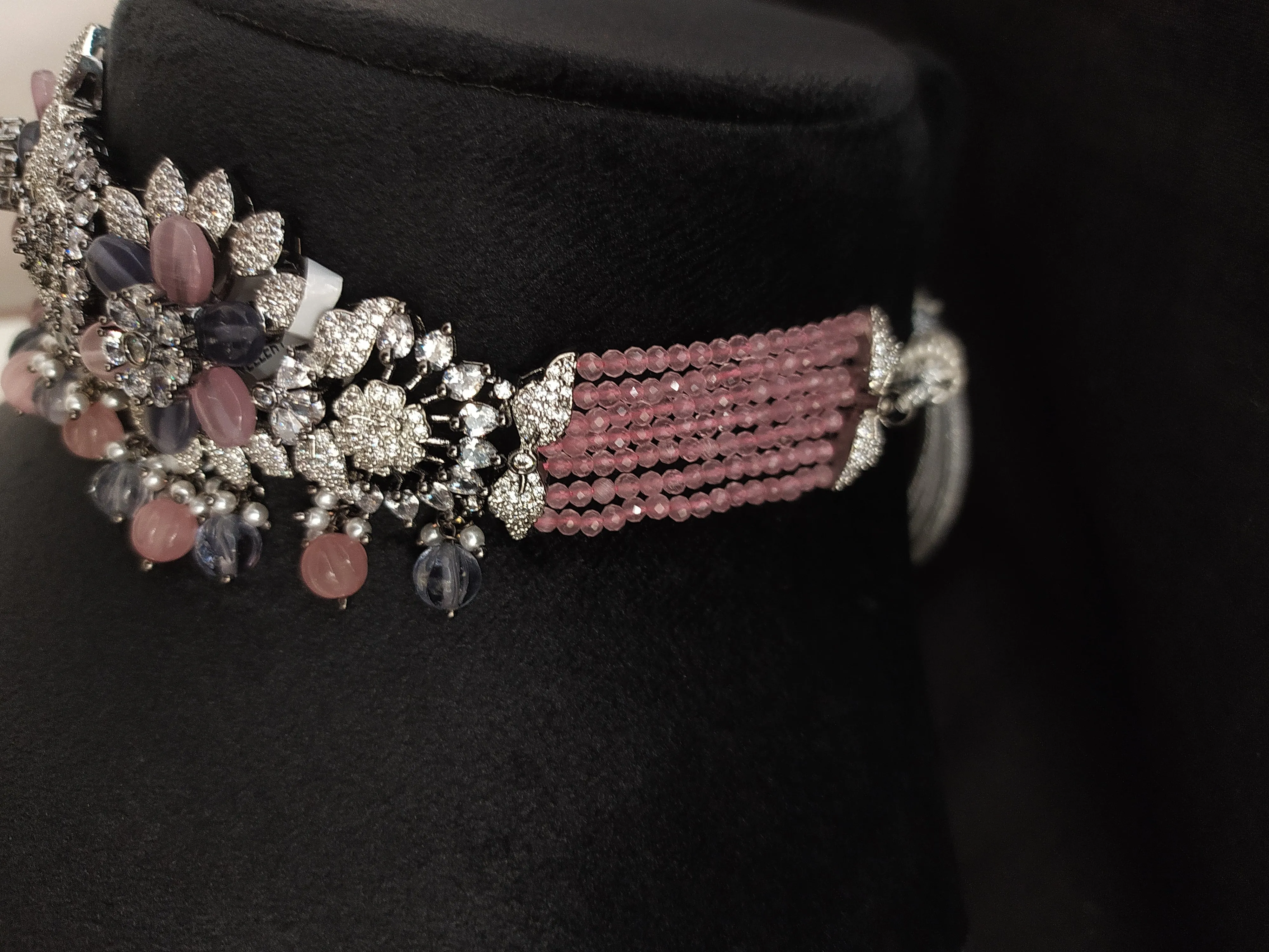 A Symphony of Romance With The Victorian Diamond Choker Set