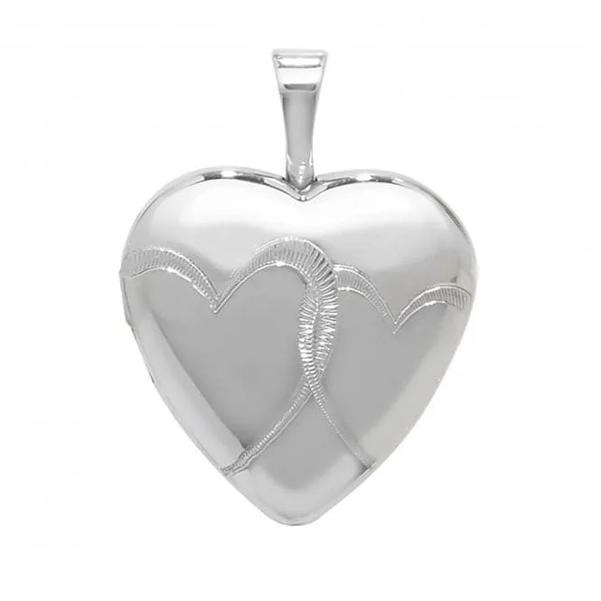 Acotis Silver Locket Heart Shaped G6896