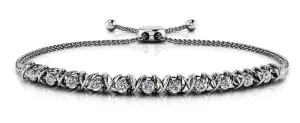 Adjustable X Link Lab-Grown Diamond Bracelet with 1.08 ct.(finished) 3.2mm