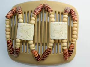 African Butterfly Hair Comb - Stones & Bones Blonde 17