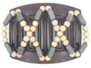 African Butterfly Thick Hair Comb - Dalena Brown 87