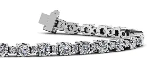 Alternating Lab-Grown Diamond Tennis Bracelet with 6.39 ct.(finished) 2mm, 3.6mm