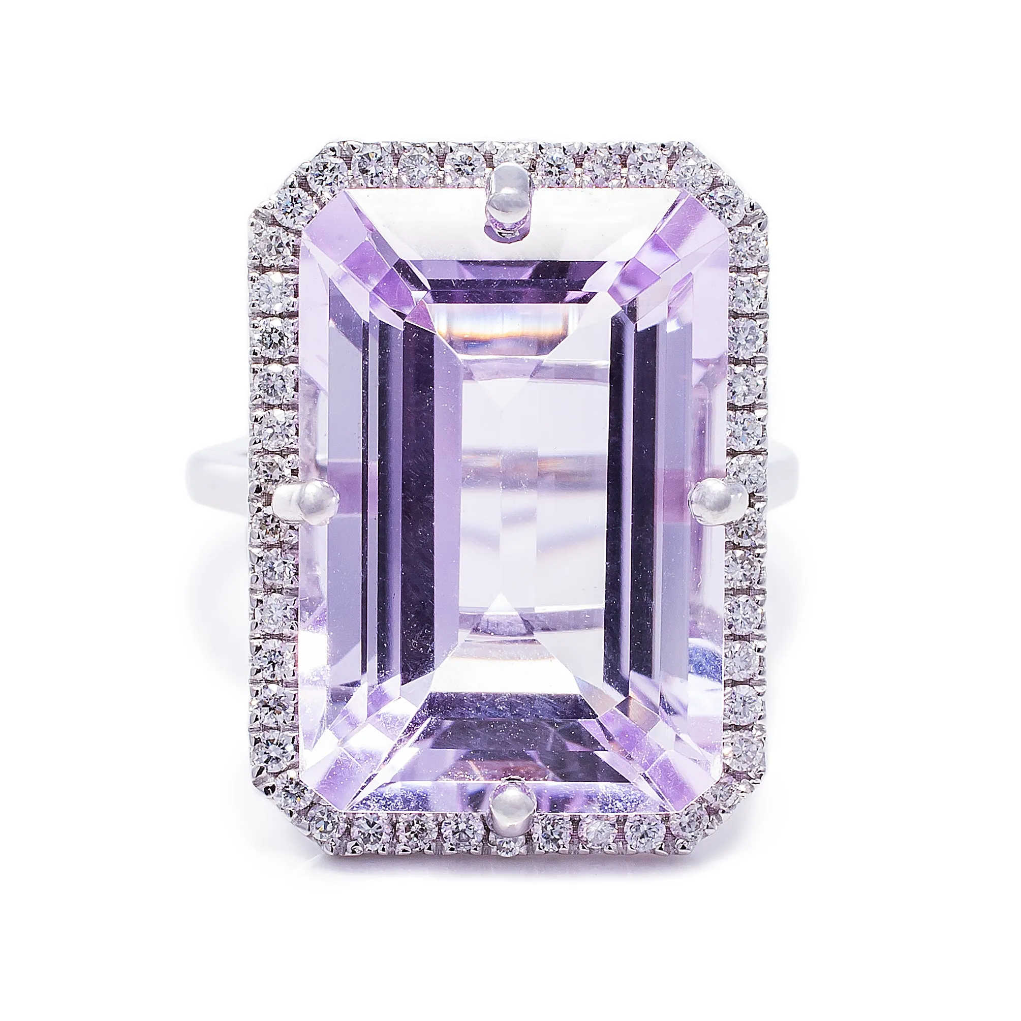 Amethyst & Diamond Cocktail Ring