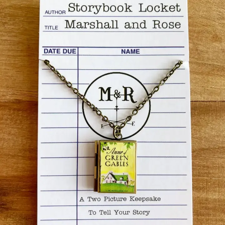 Anne of Green Gables Home Book Locket Necklace by Marshall and Rose