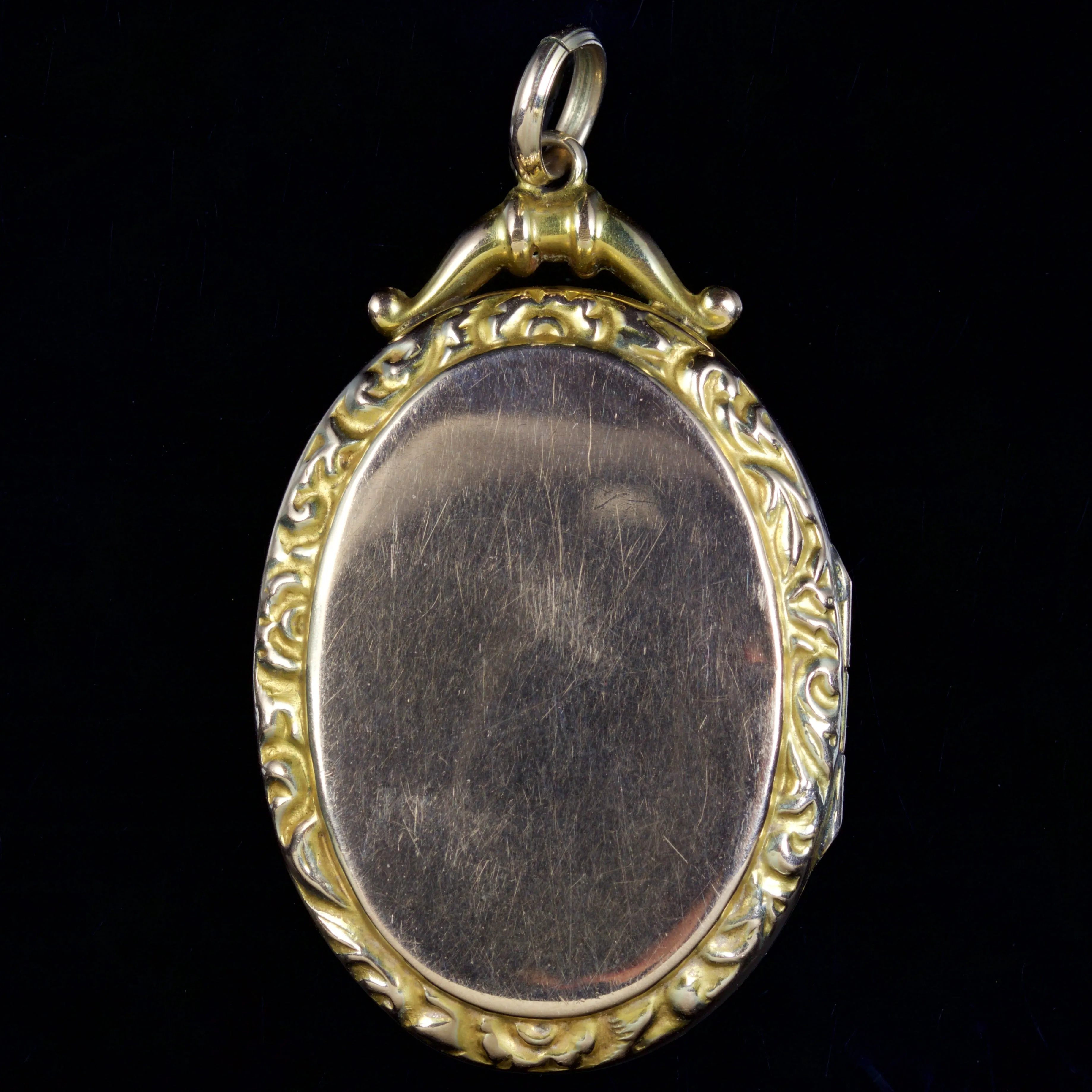 Antique Victorian Suffragette Locket 9Ct Gold Circa 1900