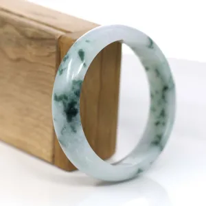 Baikalla Classic Real Blue-green Jade Jadeite Bangle Bracelet (60.24mm)#375