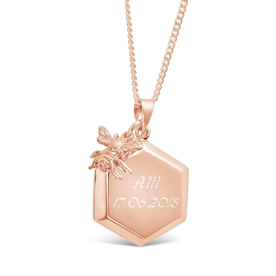 Bee Locket Rose Gold   Photos