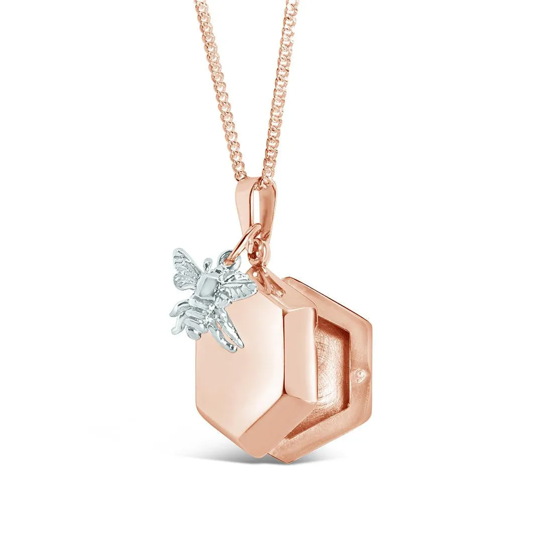 Bee Locket Rose Gold   Photos