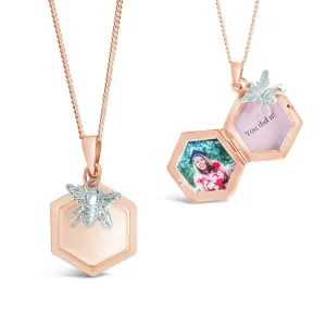 Bee Locket Rose Gold   Photos