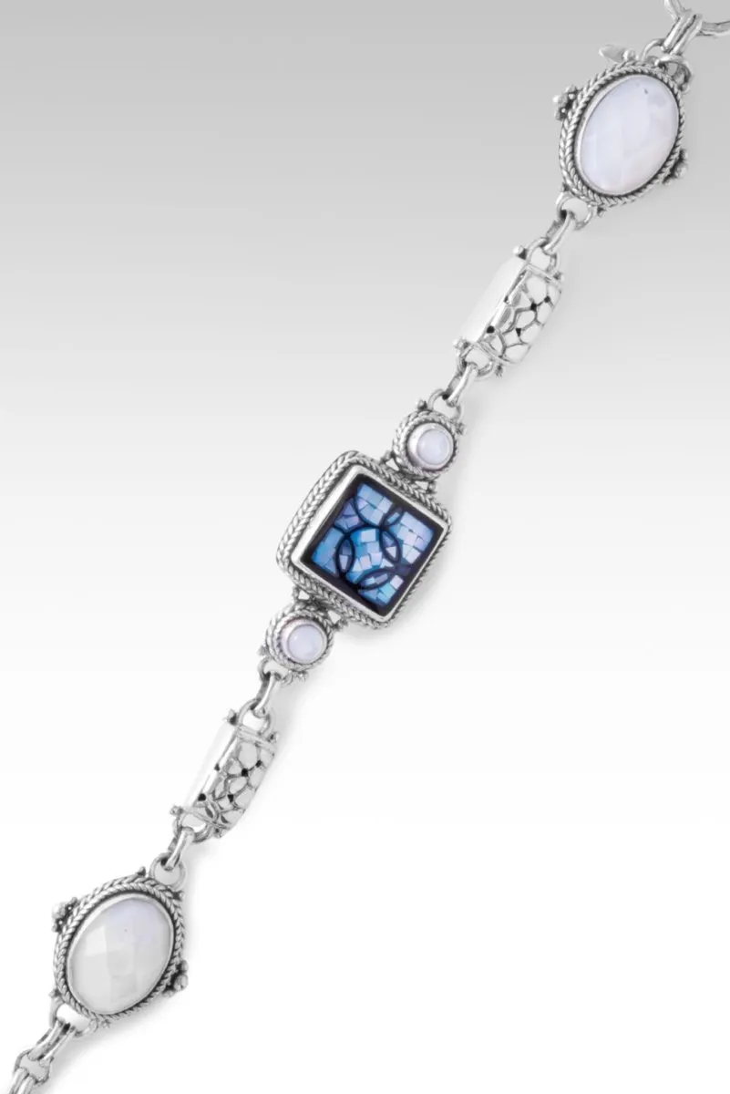 Believe Always Bracelet™ in Blue Mother of Pearl Mosaic