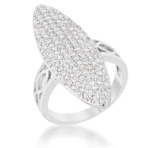 Bella Contemporary  CZ Cluster Cocktail Ring | 2.3ct