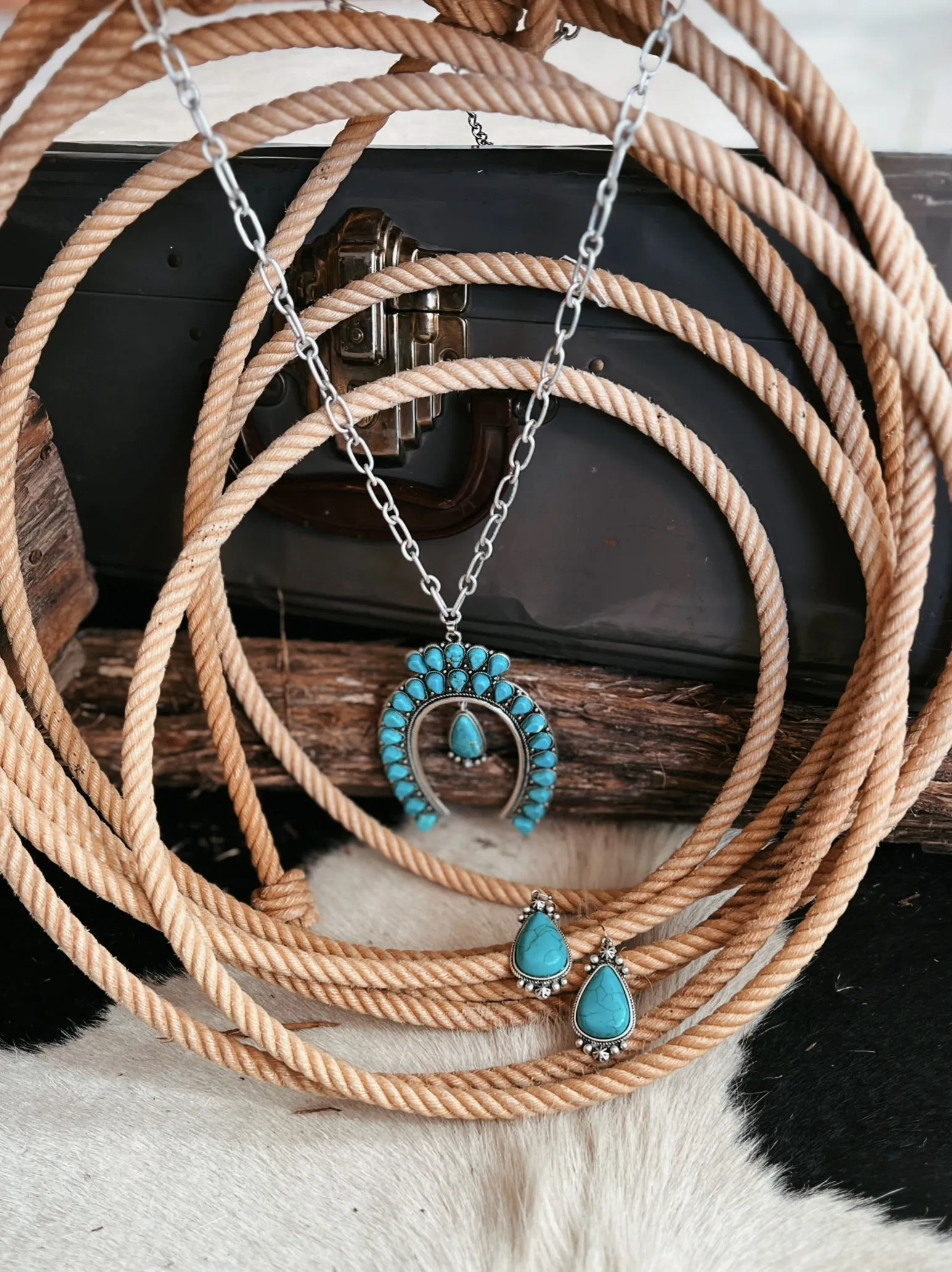 Big Squash Turquoise Necklace