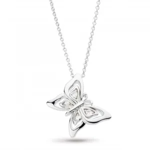 Blossom Flyte Butterfly White Topaz 17" Necklace 90352WT