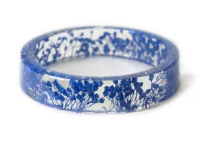 Blue Flower Resin Bracelet