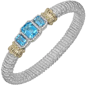 Blue Topaz Diamond Bracelet