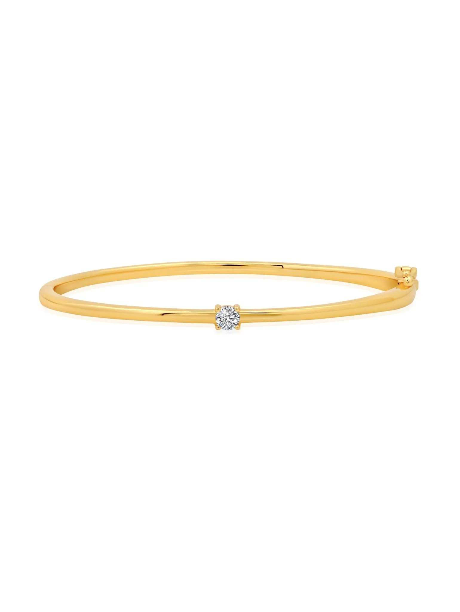 Brilliant Round Solitaire Bangle Bracelet