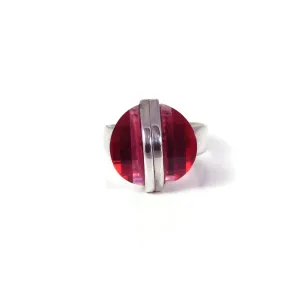 Button Crystal Ring