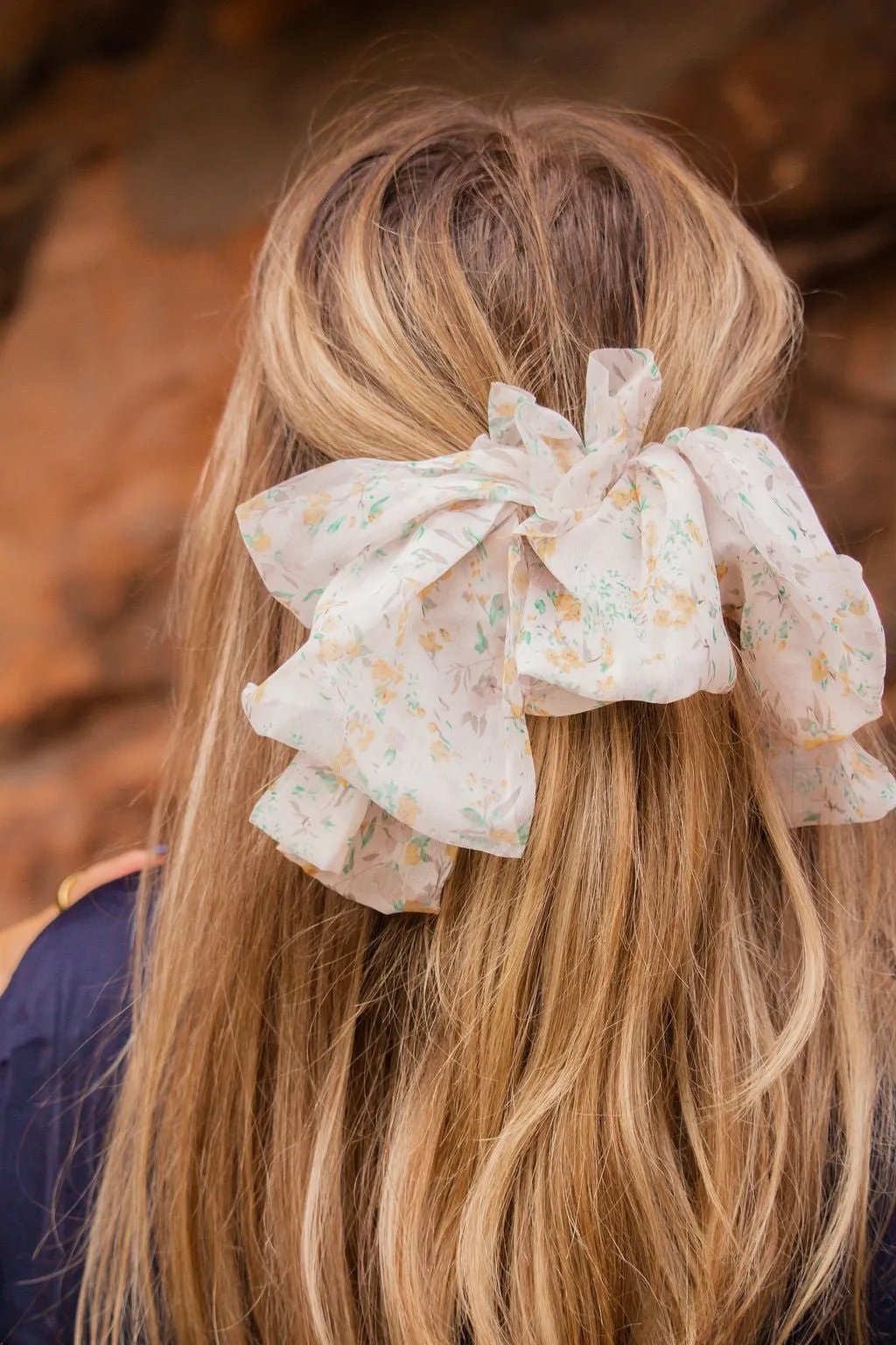 Chiffon Bow Barrette - Multiple Colors