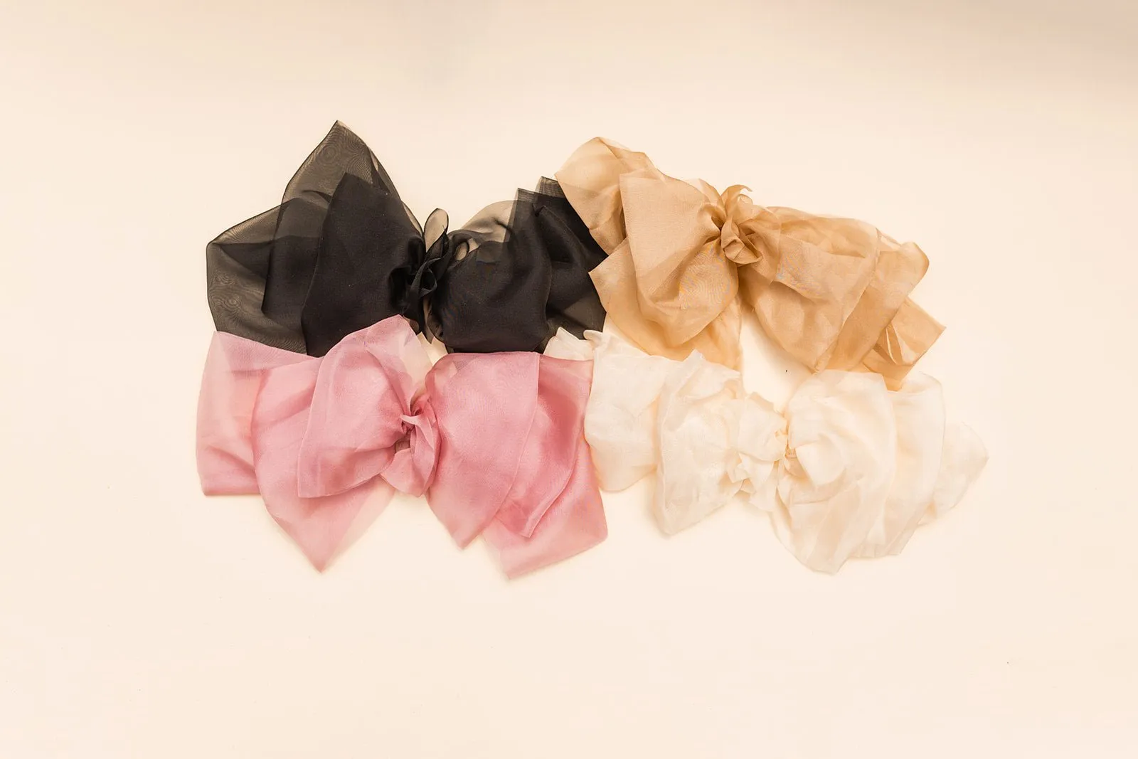 Chiffon Bow Barrette - Multiple Colors