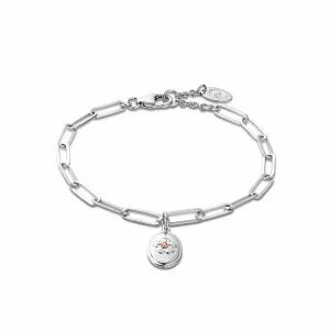 Clogau Sterling Silver Forget Me Not Bracelet