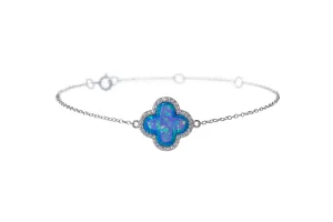 CLOVER OPAL BEZEL BRACELET - LARGE