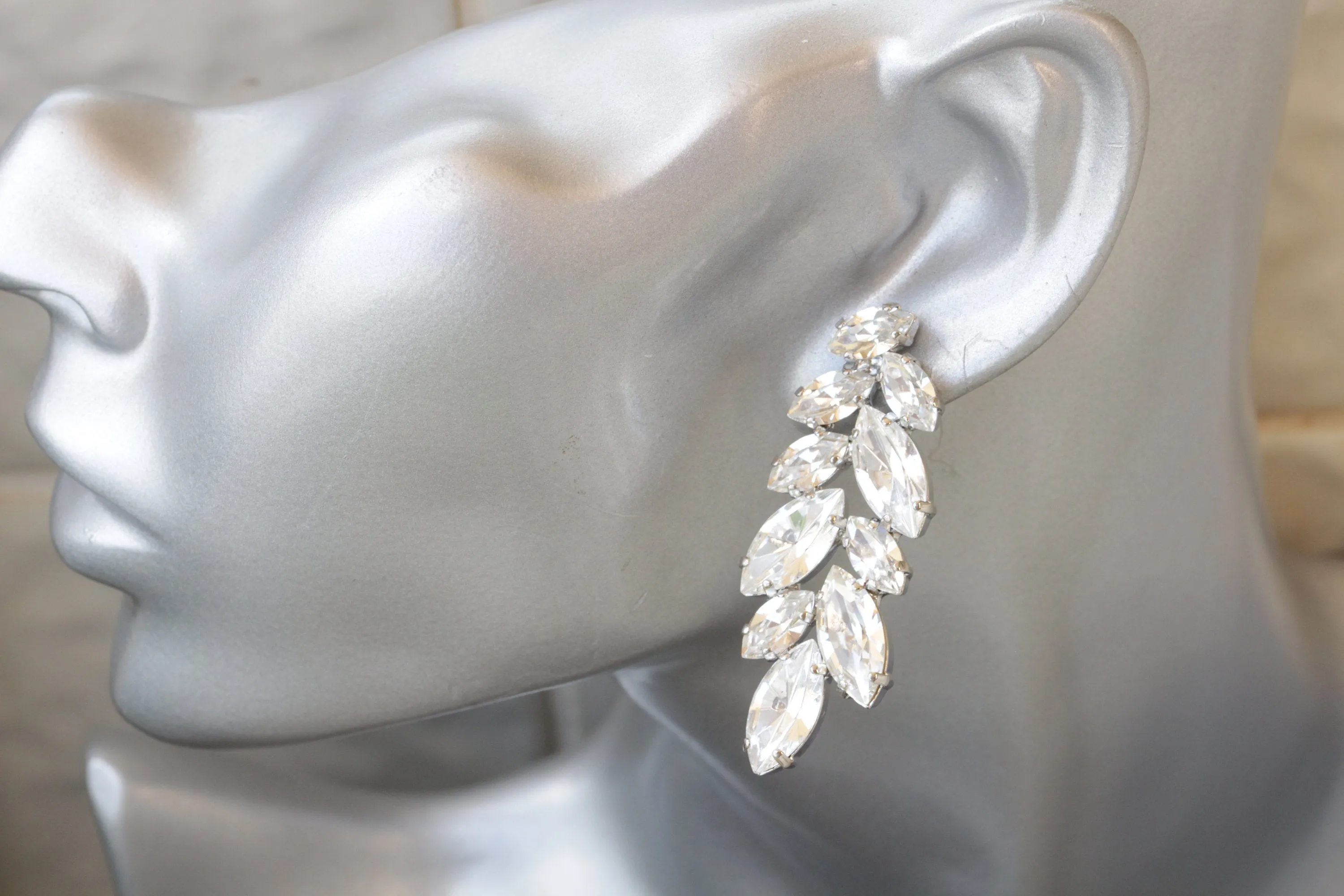 CLUSTER WEDDING EARRINGS