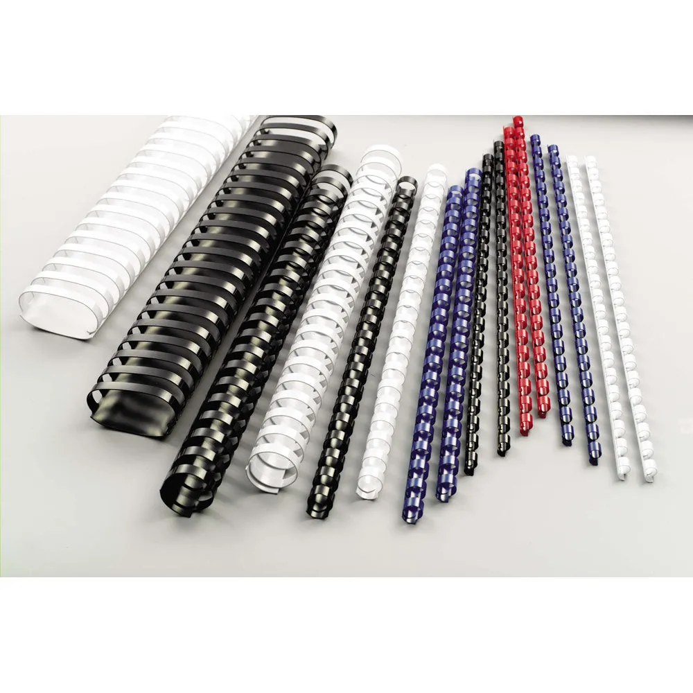 Comb Binding Spiral 22mm Plastic - Black