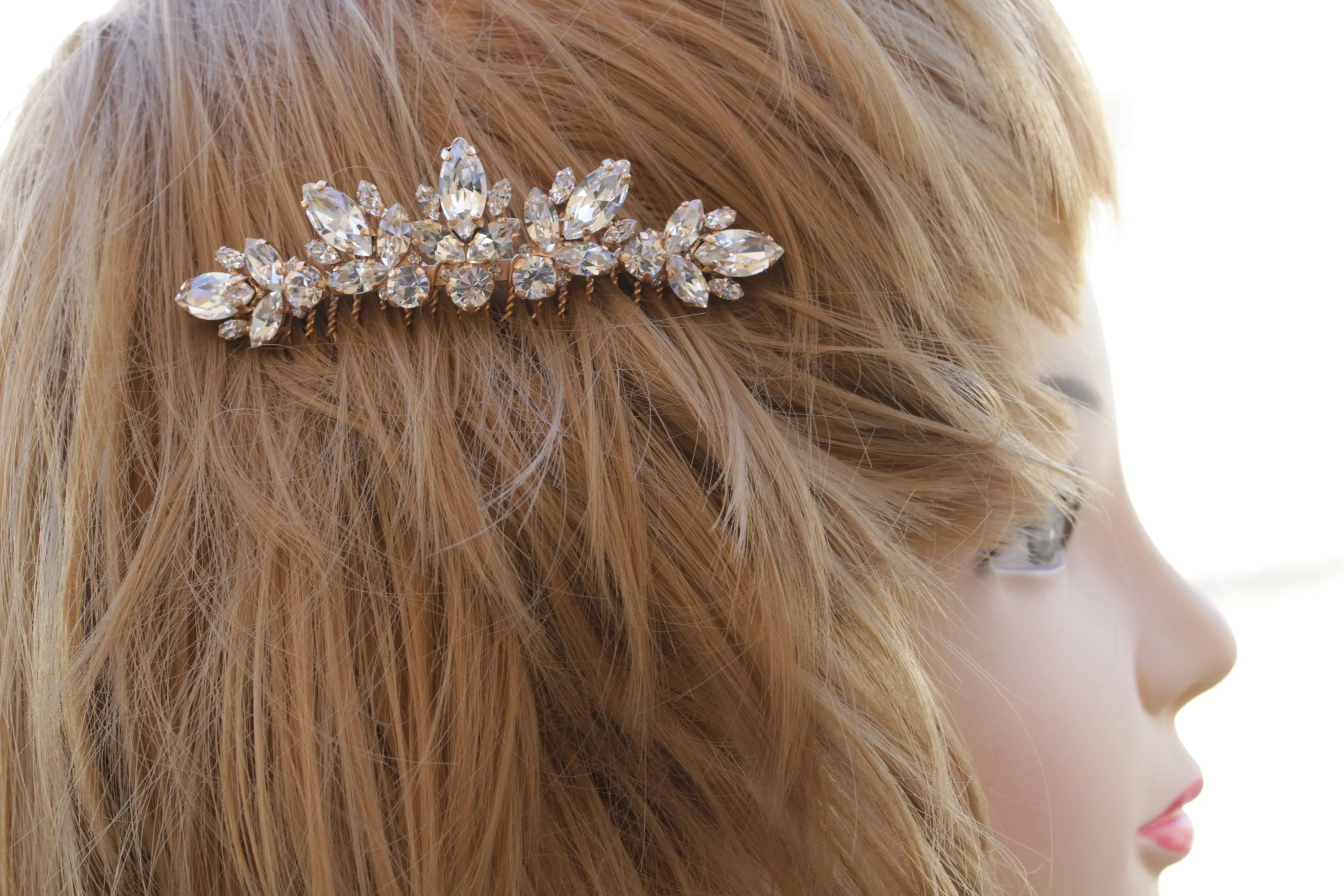 CRYSTALS  HAIR COMB