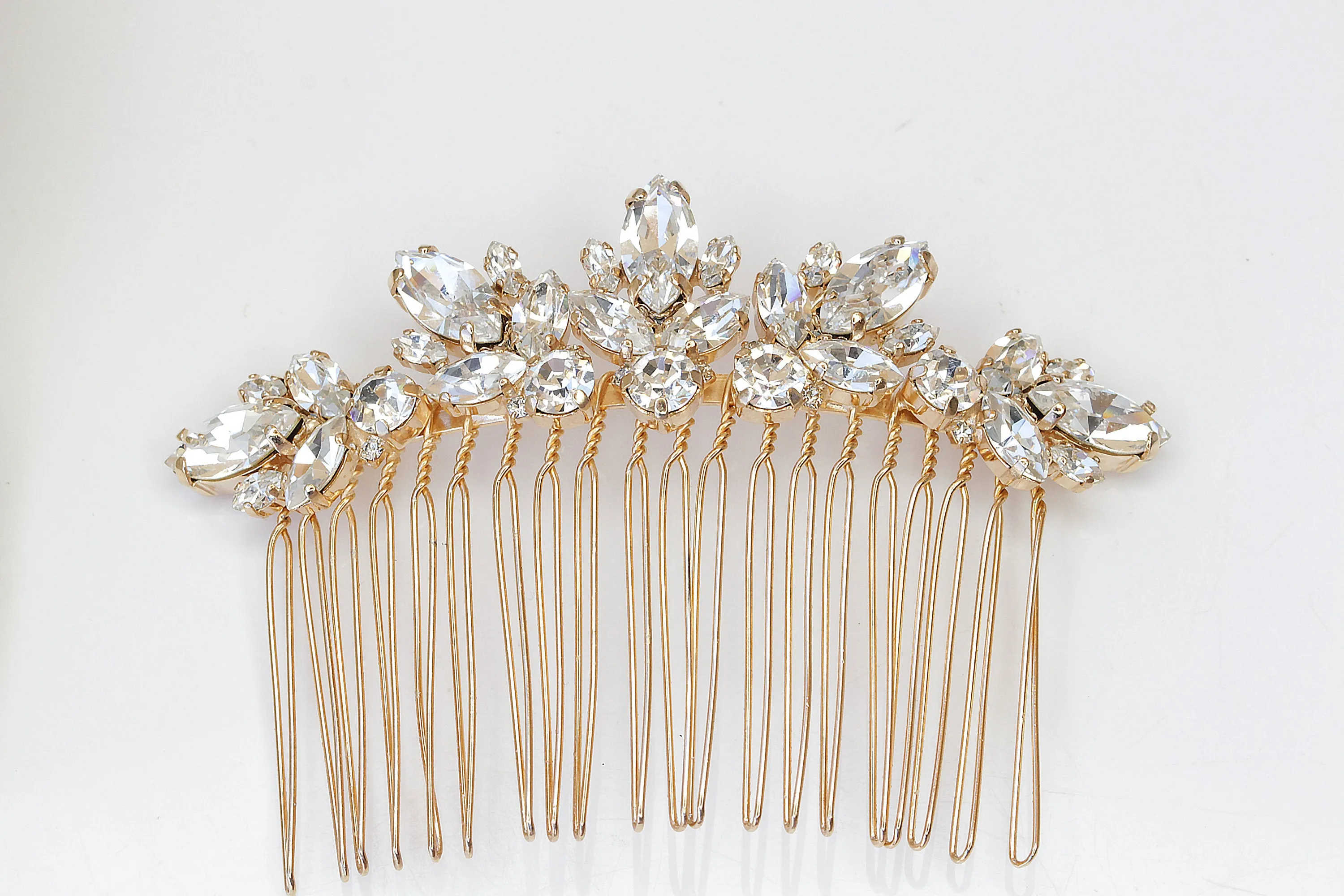 CRYSTALS  HAIR COMB