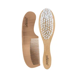 Dr. Brown'S Soft And Safe Brush   Comb Wooden Birth to 24M