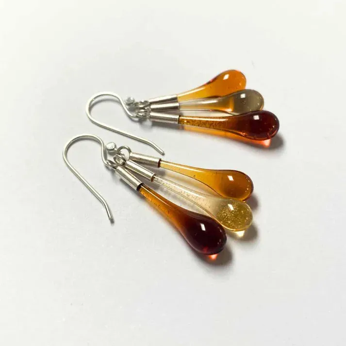 Droplet Earrings Amber