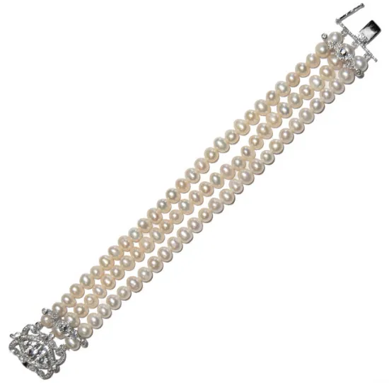 Eliana Freshwater Pearl Bridal Bracelet