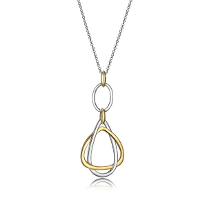 Elle - Sterling Silver "Trinity" Two-Tone Necklace