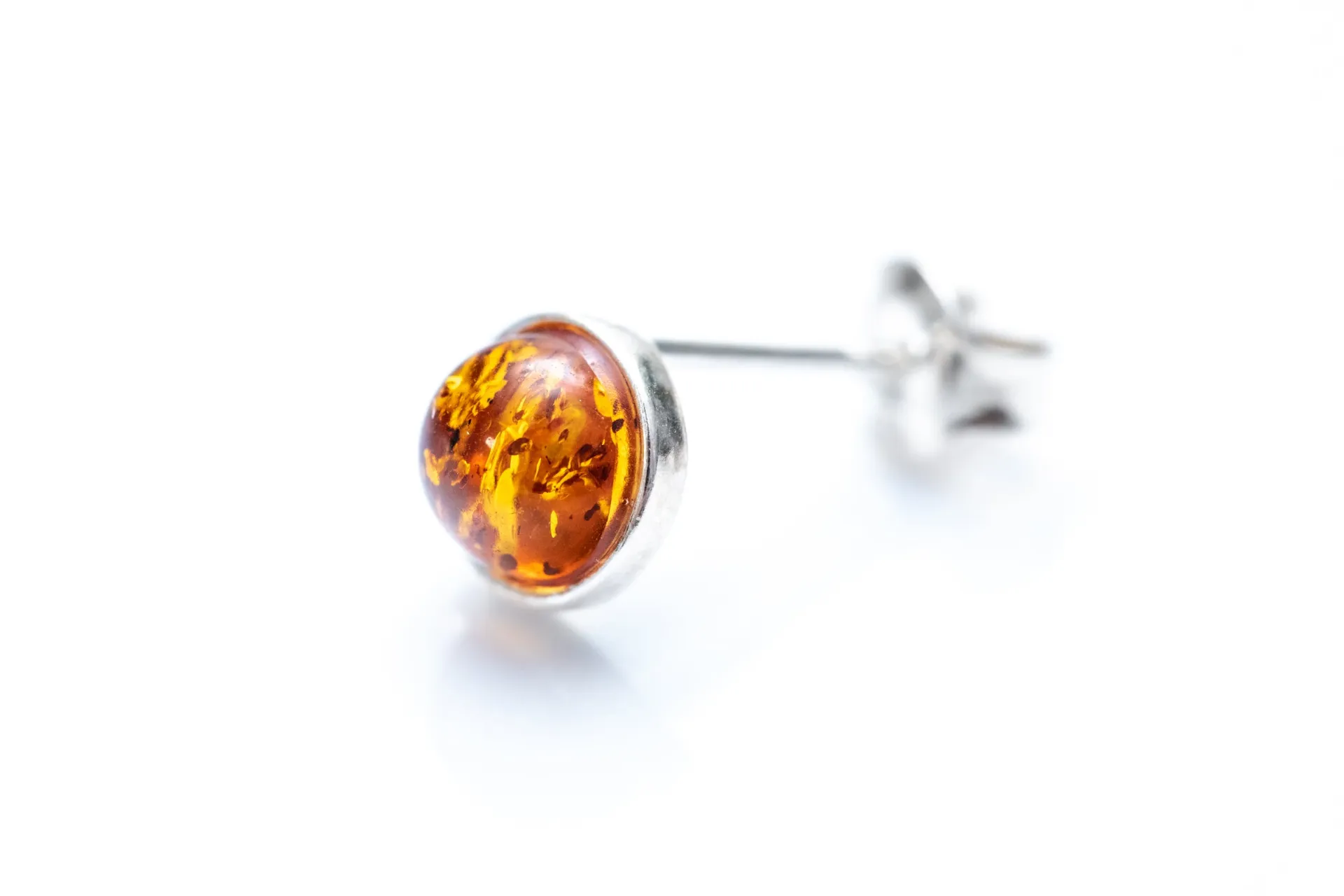 ESSENTIALS Mini Amber Stud Earrings - Minimalistic & Modern Jewelry Must-Have