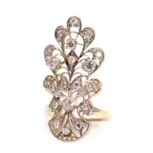 Estate Lacework Diamond Cocktail Ring