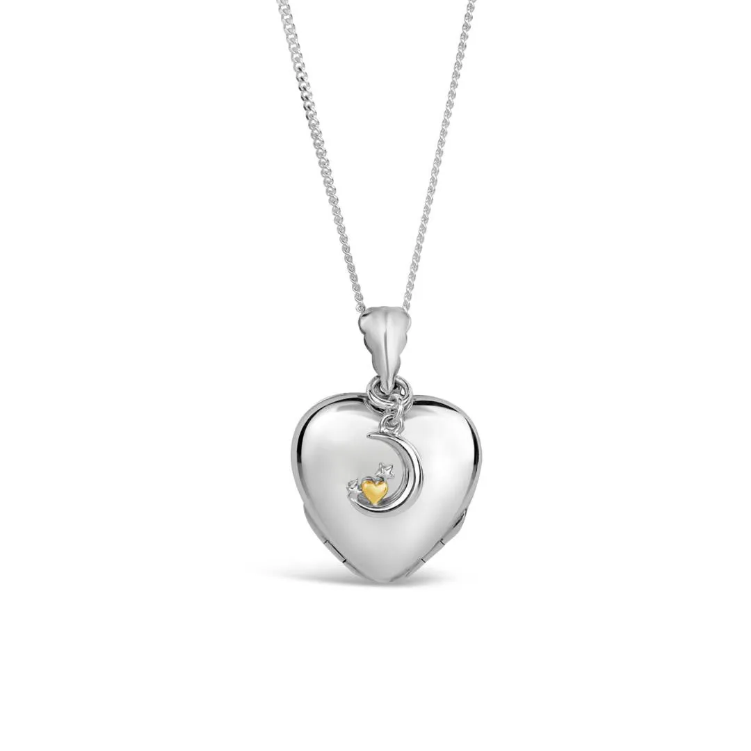 Four Photo Heart Charm Locket  White Gold   Photos