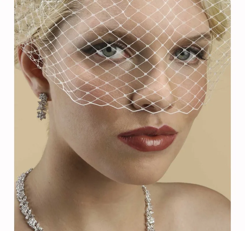 French Net Vintage Birdcage Visor Bridal Veil