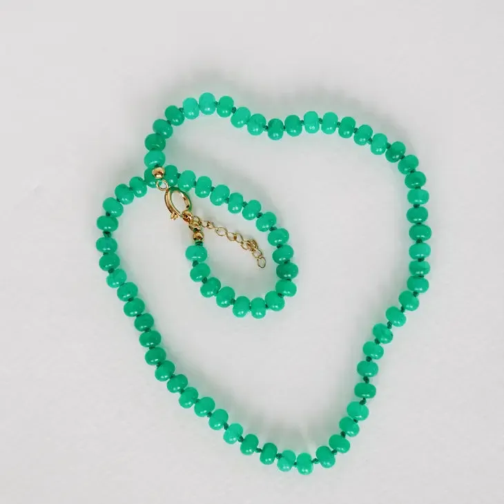 Genuine Jade Candy Necklace