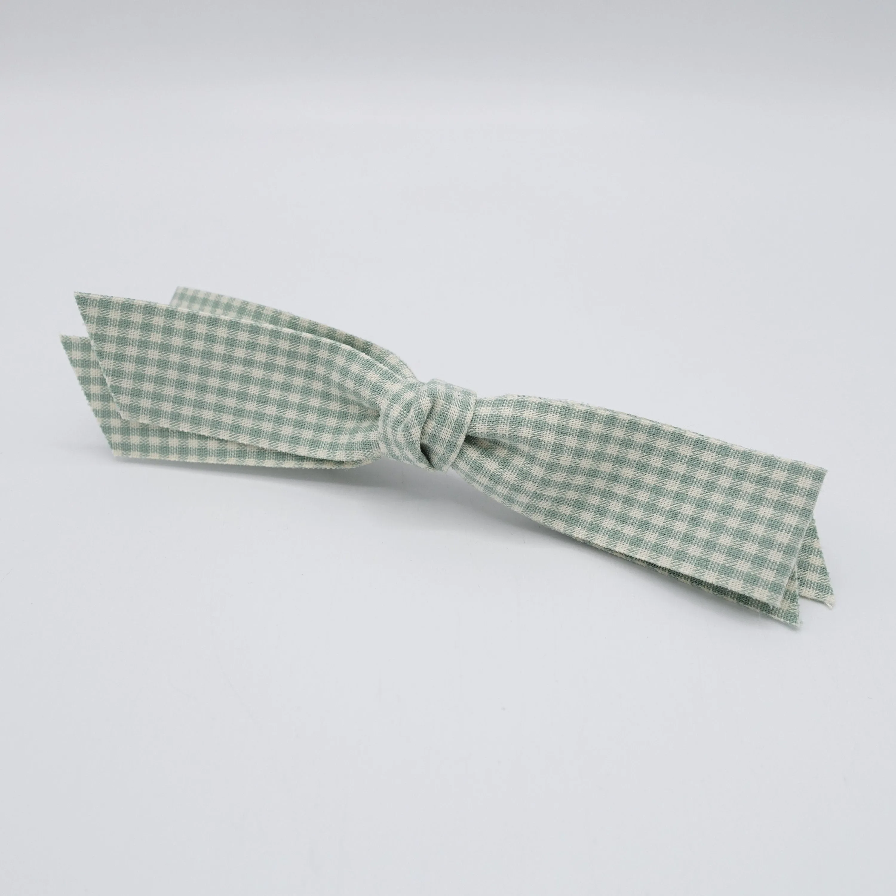 gingham straight hair bow casual hair accessory for women