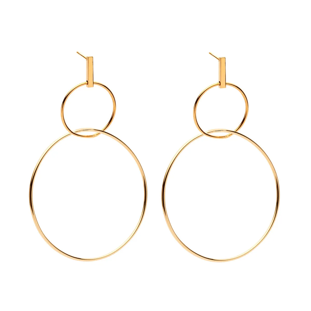 Grande Phoenix Earrings- Gold