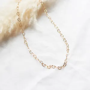 Hearts Chain Choker